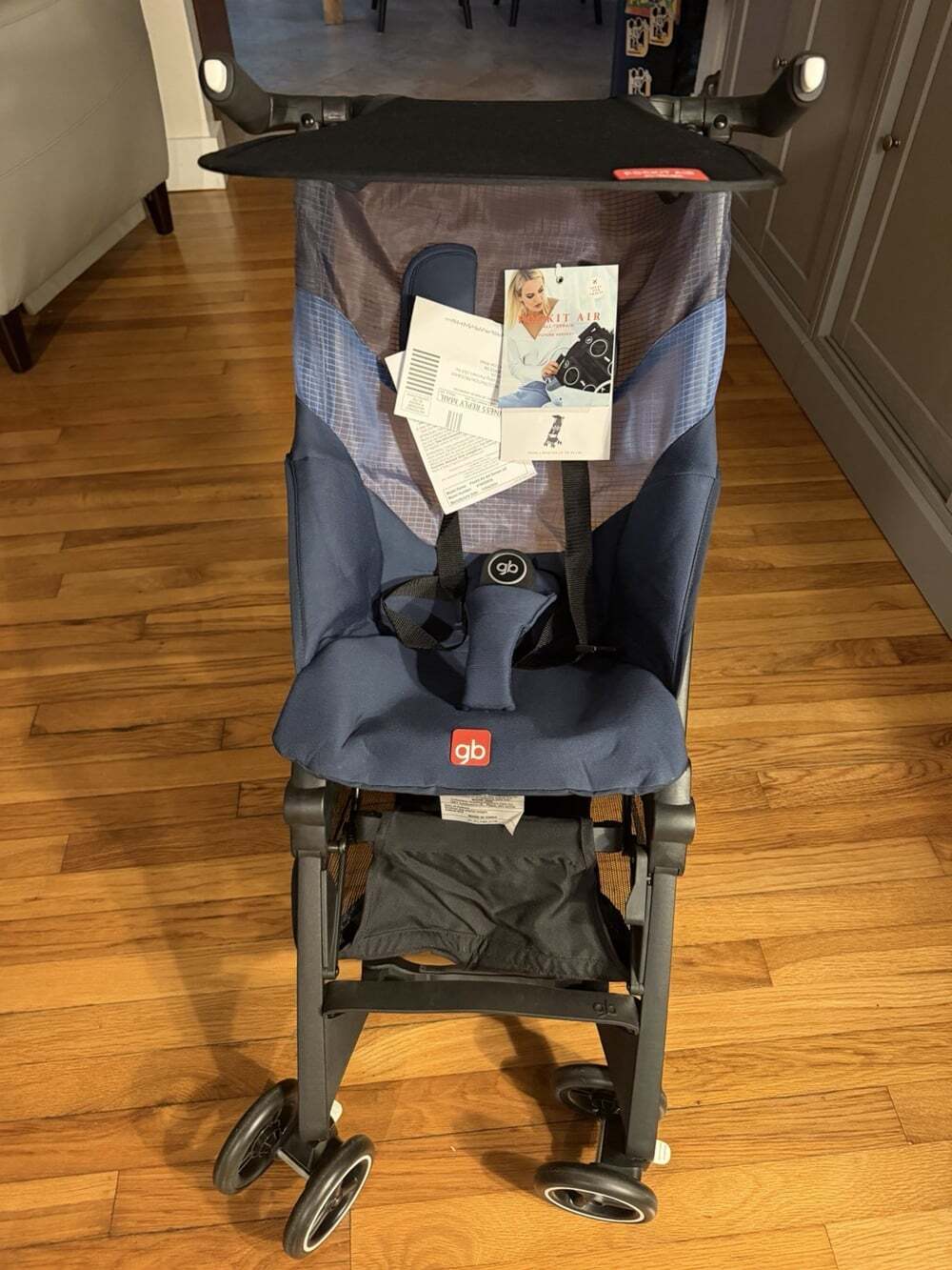 GB Pockit+ All-Terrain Travel Lightweight Stroller Blue